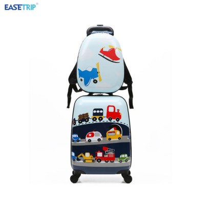 Plastic Baby Suitcase Carry-on Rolling Luggage Baby Cute Design Suitcase